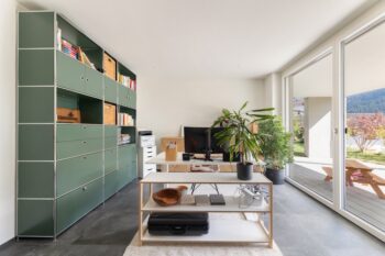Modernes Holzhaus Büro